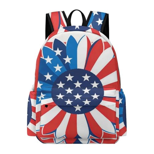 Sac à dos bleu blanc rouge au motif Daisy, un cartable léger et amusant pour le quotidien