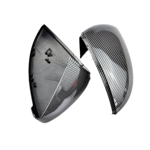 に適合するゴルフ 7 MK7 MK7.5 GTI R GTE GTD 2013-2018 サイドウィング リアビューミラーケースカバー ドアミラーカバーキャップ(Carbon Look black)