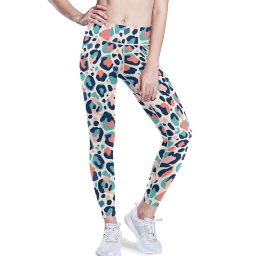 Leggings de yoga para mujer con control de abdomen color océano en talla XL
