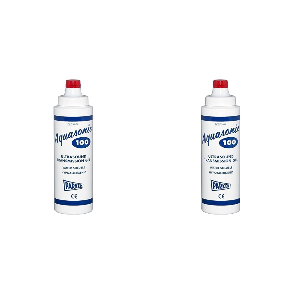 Aquasonic 100Ultrasound Gel, Ultrasonic Transmission Gel, Water Soluble, Hypoallergenic, Non-Sensitising, 250ml