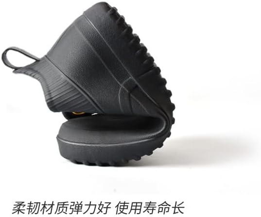 jessie Men Rain Boots Outdoor Slip On Waterproof Non-Slip Rubber Ankle Boots Rain Booties - Image 8