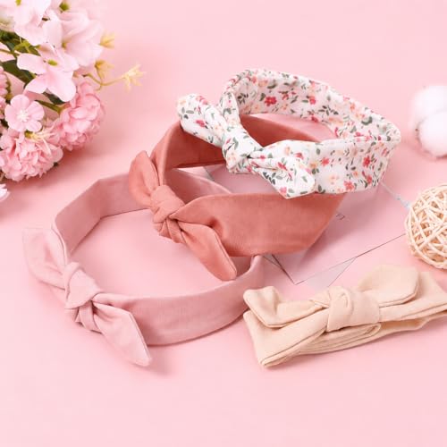 Image of SNOWIE SOFT Baby Headbands Soft Stretchy Baby Girl Bows Newborn
