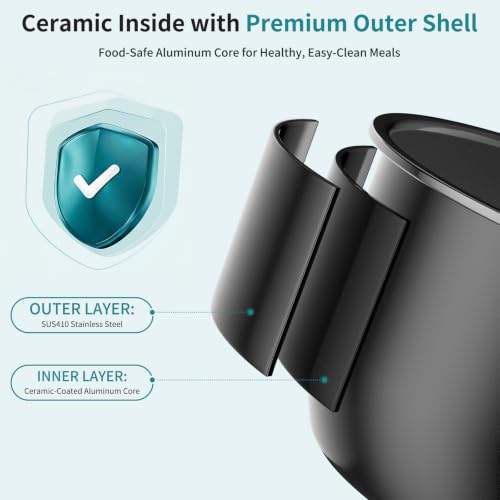 Image of OLIXIS 10-In-1 Electric Pressure Cooker, 3 Quart Multi Cooker for Rice, Stew and Steam, Small Programmable Stainless Steel Pot with Slow Cook Function and Ceramic Inner Pot