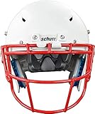 Schutt Vengeance Varsity Facemask for Vengeance Pro LTD Football Helmets, V-ROPO-SW-TRAD-NB Facemask, Scarlet, Carbon Steel
