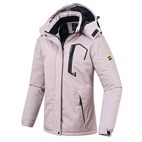 Pdbokew Women's Skiing Snowboarding Jackets Fleece Hood Mountain Snow Coat Medium #TOP5