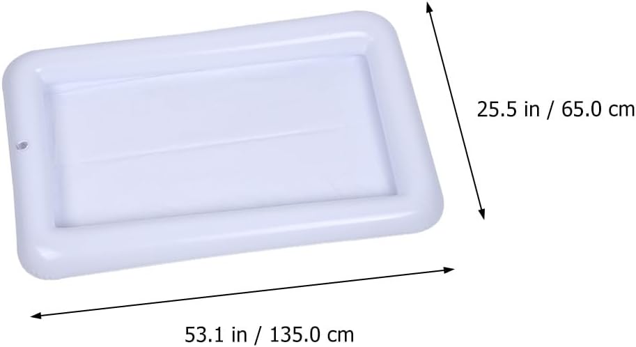 Hemoton Inflatable Serving Bar,Pool Party Ice Food Serving Tray,Ice Cooler Beverage Serving Bar,Food Drink Holder, Buffet for Luau Pool Beach Picnic Camping Hawaiian Party Supplies