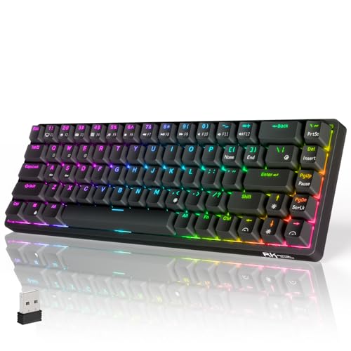 Tastiera Meccanica HE RK C87 75% Con Trigger Rapido | Hot-Swap E Polling 8K | RGB E Driver Web