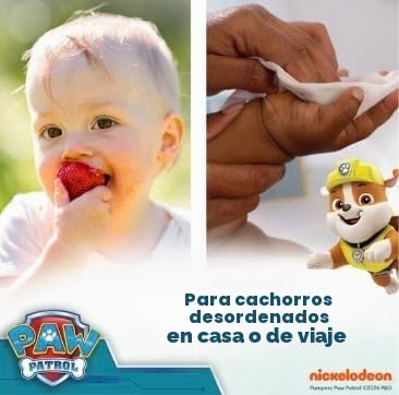 Miniatura 4 de Pampers Harmonie Aqua Baby Toallitas Húmedas Paw Patrol, 15 Paquetes De 48 Toallitas Húmedas, 720 Toallitas Húmedas Para Bebés Que Ayudan A Restaurar El Ph Natural De La Piel, Loción Ligera Con Un 99