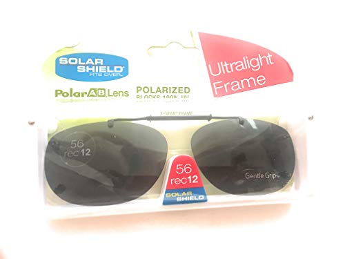 Solar Shield Driving Lens 56 Rec 12 Ultralight Polarized Clip on Sunglasses