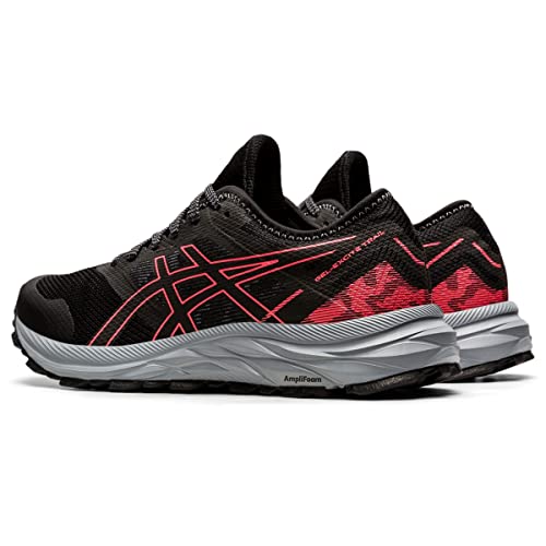 Asics Women's Gel-Excite Trail Running Shoes, 6, Black/Blazing Coral #TOP2