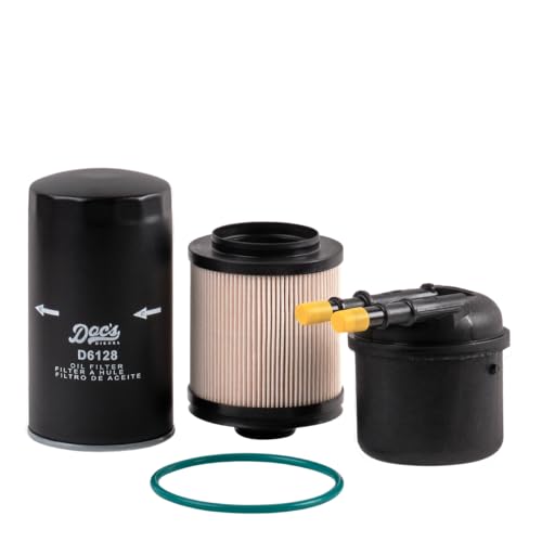 Docs Diesel Filter Kit DFD4615+D6128 | Compatible with Ford 6.7L Powerstroke F250 F350 F450 F550 2011-2016 | Replaces FD4615 FL2051