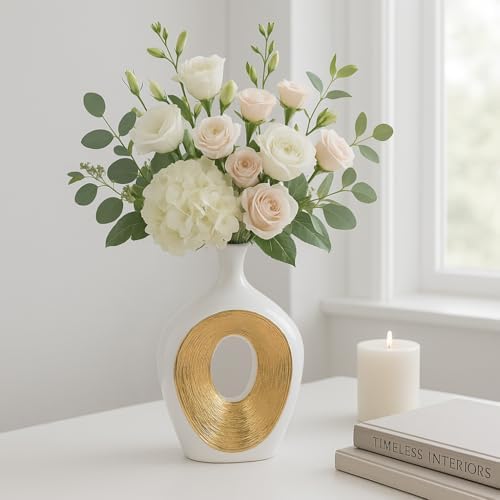 Ceramic Vase That Elevats Home Decor – Vase for Living Room Decor...