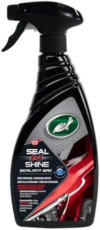 Turtle Wax Seal N Shine, Autowachs-Versiegelung, Hochglanz-Glanz, extreme Wasserabperlung und langlebiger Lackschutz, mit Carnaubawachs angereichert, für Lack, Räder, Glas, Kunstst