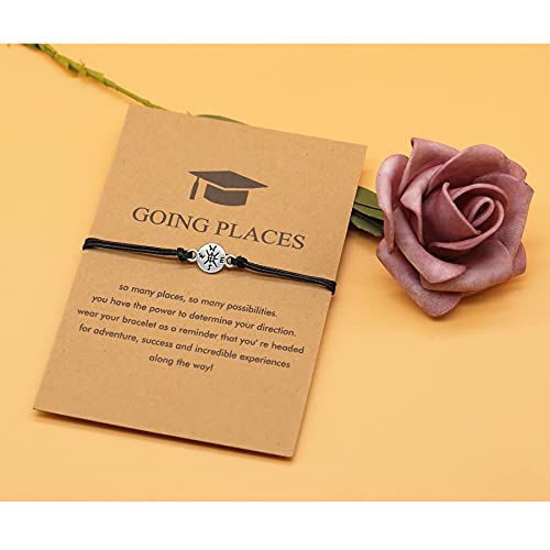 Rzking Graduation Gifts For Her Compass Arrow Bracelet Class Of 2022 College Graduation Presents For Classmates Bestie Sister (Going Places: Compass) #TOP3