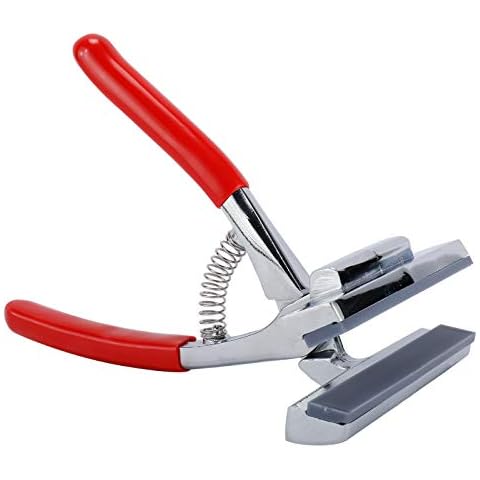 4-3/4" (12cm) Extra Wide Metal Canvas Plier with Spring Return Handle, Rubberized Grip Canvas Stretching Tool Cover