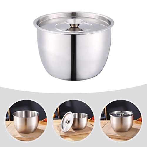 DOITOOL Tigelas de Mistura Profundas de Aço Inoxidável Conjuntos Com Pálpebras Salada Tigela Bacia B