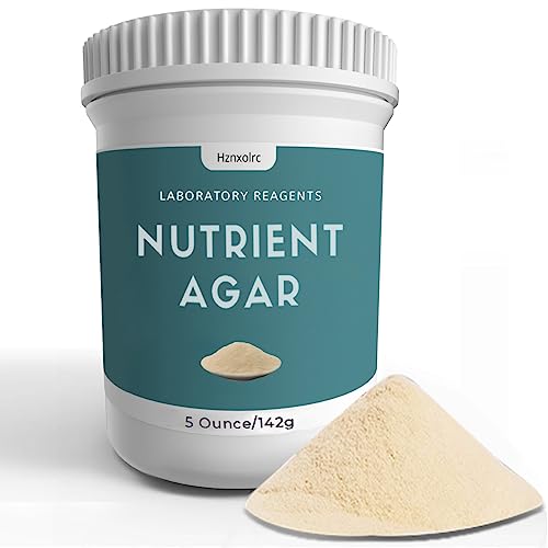 142 Grams Nutrient Agar Powder, Makes Over 210 to 280 Agar Petri Dishes, Easy to Use, Suitable for Scientific Research, Educational Experiments or Detection of Microbial Pollutants