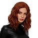 Alacos Fashion 35cm Short Curly Full Head Wig Heat Resistant Daily Dress Carnival Party Masquerade Anime Cosplay Wig +Wig Cap (Orange)
