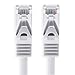Produktbild 1aTTack.de 0,5m - Weiss - 1 Stück Cat7 Netzwerkkabel SFTP Patchkabel Lankabel Rohkabel 10GB/s - 500 Mhz konfektioniert mit 2 RJ45 Stecker Cat 6a