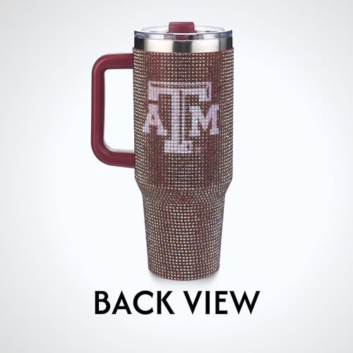 The Memory Company Officially Licensed 40oz TC Bling Game Day Tumbler with Vintage Logo, Texas A&M University by The Memory Company - Image 5