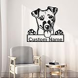 jack russell terrier poil long ✨ 【Arte de letrero de metal para perros】 Hecho de acero al carbono de alta calidad y con recubrimiento en polvo para durar toda la vida. Perfecto para uso en interiores, pero dado que está recubierto de polvo profesionalmente, se mantendrá bien en exteriores, lo que significa que es resistente a la intemperie.