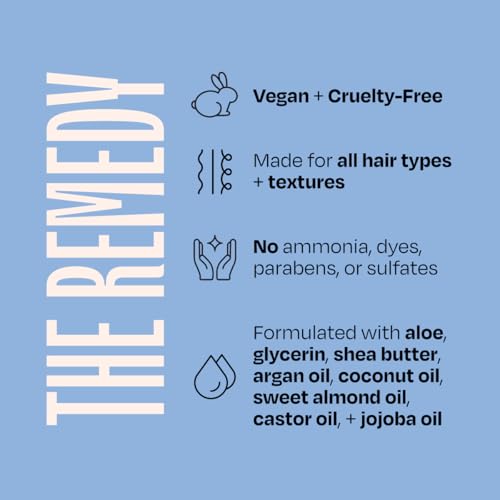 Image of oVertone The Remedy Deep Hydrating Hair Mask - Vegan & Cruelty-Free Repair Treatment, Restores Moisture, Strength & Shine for All Hair Types, 8 oz
