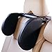 Oasser Reposacabezas Coche，Reposacabezas Coche para Niño, Negro Ajustable Reposa cabezas Coche, Almohada de cuello para Adultos CA1 Negro y Beige (negro)