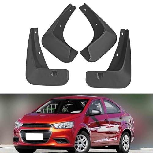 Protectores contra salpicaduras para Chevrolet Aveo Notchback 2011-2014: viaja sin preocupaciones 3