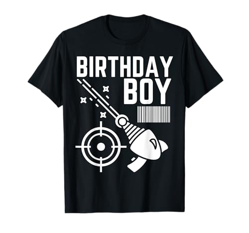 Pistola láser de cumpleaños para niño Camiseta