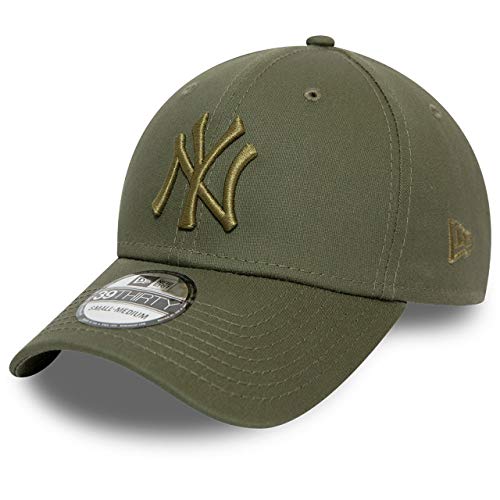 New Era Gorra béisbol 39THIRTY MLB League Essential NY Yankees Oliva Oscuro - M/L