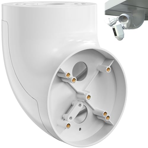 Eave Mount for Ring Floodlight Cam Wired Plus/Pro Ring Smart Lighting Floodlight Blink Wired Floodlight Cameras Wyze Floodlight Camera V2/Pro and Roku Flood light Cam Mounting Bracket Easy Install