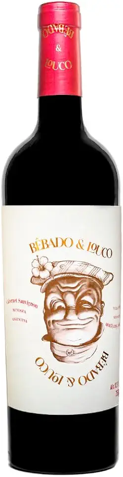 Vinho Fino Tinto Argentino Bêbado & Louco Cabernet Sauvignon 2024 06x750ml