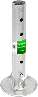 Adjustable Trailer Jack Foot Plate Fits 2-Inch Diameter Tube,Supports 5,000 lbs Capacity with Pin Base,12" Lift for Boat RV Camper Trailer