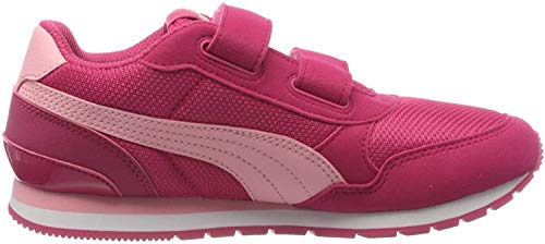 PUMA Boy's Low-Top Trainers, Pink Bright Rose Peony White 08, 32.5