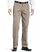 Lee Men's Stain Resistant Relaxed Fit Flat Front Pant, Olive, 36W x 32L