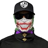 SA Company Face Shield Micro Fiber Protect from Wind, Dirt and Bugs. Worn as a Balaclava, Neck Gaiter & Head Band for Hunting, Fishing, Boating, Cycling, Paintball and Salt Lovers. - Jester