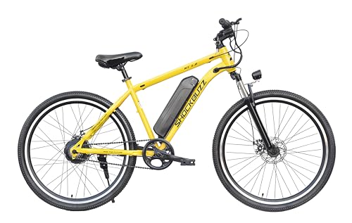 Image of Neelam ShockBuzz NI 1.0 Electric Bicycle 27.5T | 36V 250W Motor | 10.4AH Removable Battery | Disc Brakes | Suspension Fork | Memory Foam Saddle |