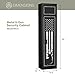 American Furniture Classics 900 Metal Lockable Screen Printed Security Cabinet with Pistol/Ammo Storage, 5 Gun, Black, 1 Cabinet