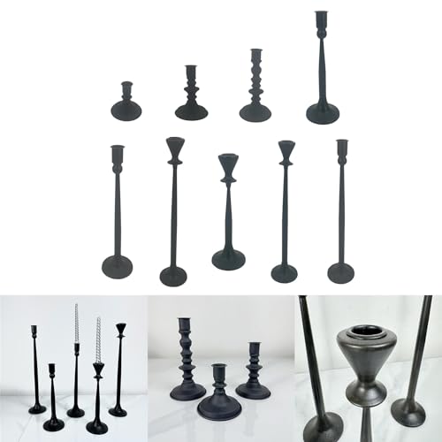 Bougeoir conique en métal stable pour grands centres de table - 3
