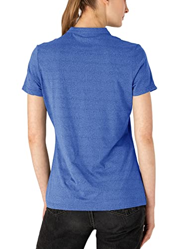 YSENTO Womens Running Sport T-Shirts Korte Mouw Gym Workout Yoga Tops V-hals Actieve Tee - blauw - M - Afbeelding 5