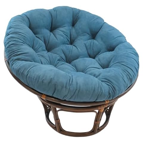 Blazing Needles 44-inch Microsuede Papasan Cushion, 1 Count (Pack of 1), Teal Cover
