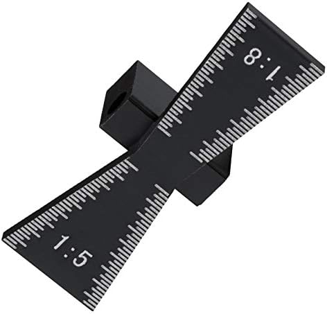 NAGU Aluminum Alloy Dovetail Marking Jig Precise Wood Dovetail Tools, 1:5 and 1:8 Slopes for Softwood or Hardwood Applications