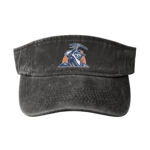 UTEP Miners Sport Sun Visor Hats Cotton Empty Top Baseball Cap Black