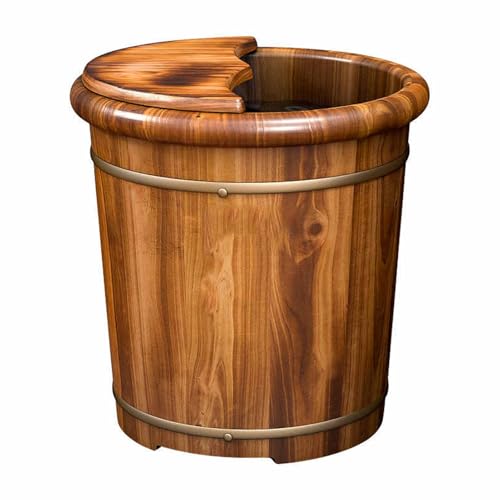 Balde de madera con masaje para pies 30x33 cm