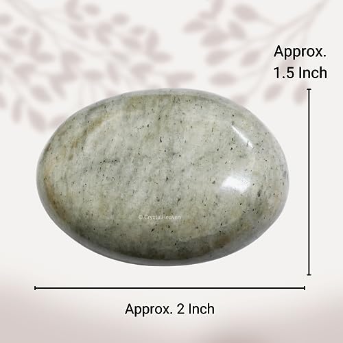 Image of Crystal Heaven Certified Chrysoberyl Cats Eye Palm Pebbles Stones For Anxiety Stress Relief Massage- Aaa Grade Original Healing Gemstone Agate Palm Stone For Yoga Meditation Spiritual Reiki Feng Shui