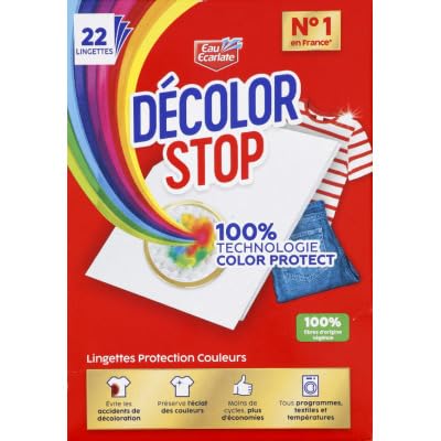 Decolor Stop – Farbschutz – verhindert Verfärbungen – bewahrt den Glanz der Farben – alle Textilprogramme und Temperaturen – weniger Zyklen – mehr Einsparungen – 22 Tücher