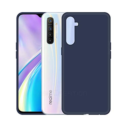 Image of Case Creation Luxurious OG Series for Reno2 Z Case Cover,Anti-Dirty Slim Case Frosted Matte Cute Candy TPU Raised Bezel (Splash of Color) Back Cover for Oppo Reno 2 -Navy Electric Blue