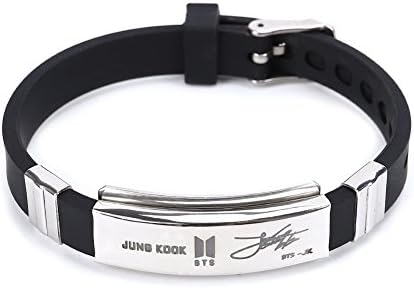 Unisex Bracelet | Kpop Bangtan Boys Jungkook, Jimin, V, Suga, Jin, J-Hope, Rap Monster Wristband Wristlet | Best Gift for The Army