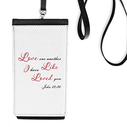 Sac téléphone cuir Bible DIYthinker suspendu pour smartphone et monnaie