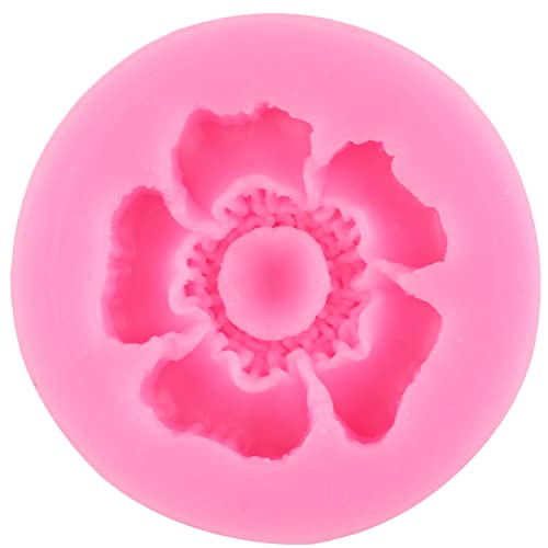 Rfghac Chrysanthemum Flower Silicone Molds Sunflower Fondant Molds Cherry Blossoms Plum Blossoms Molds For Cake Decorating Cupcake Topper Candy Chocolate Gum Paste Set Of 8 #TOP7